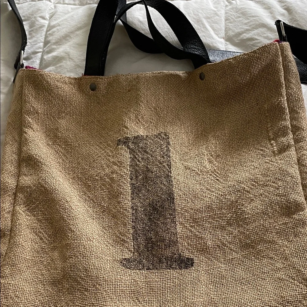 FEED Kenya Messenger Bag - Tan and Black